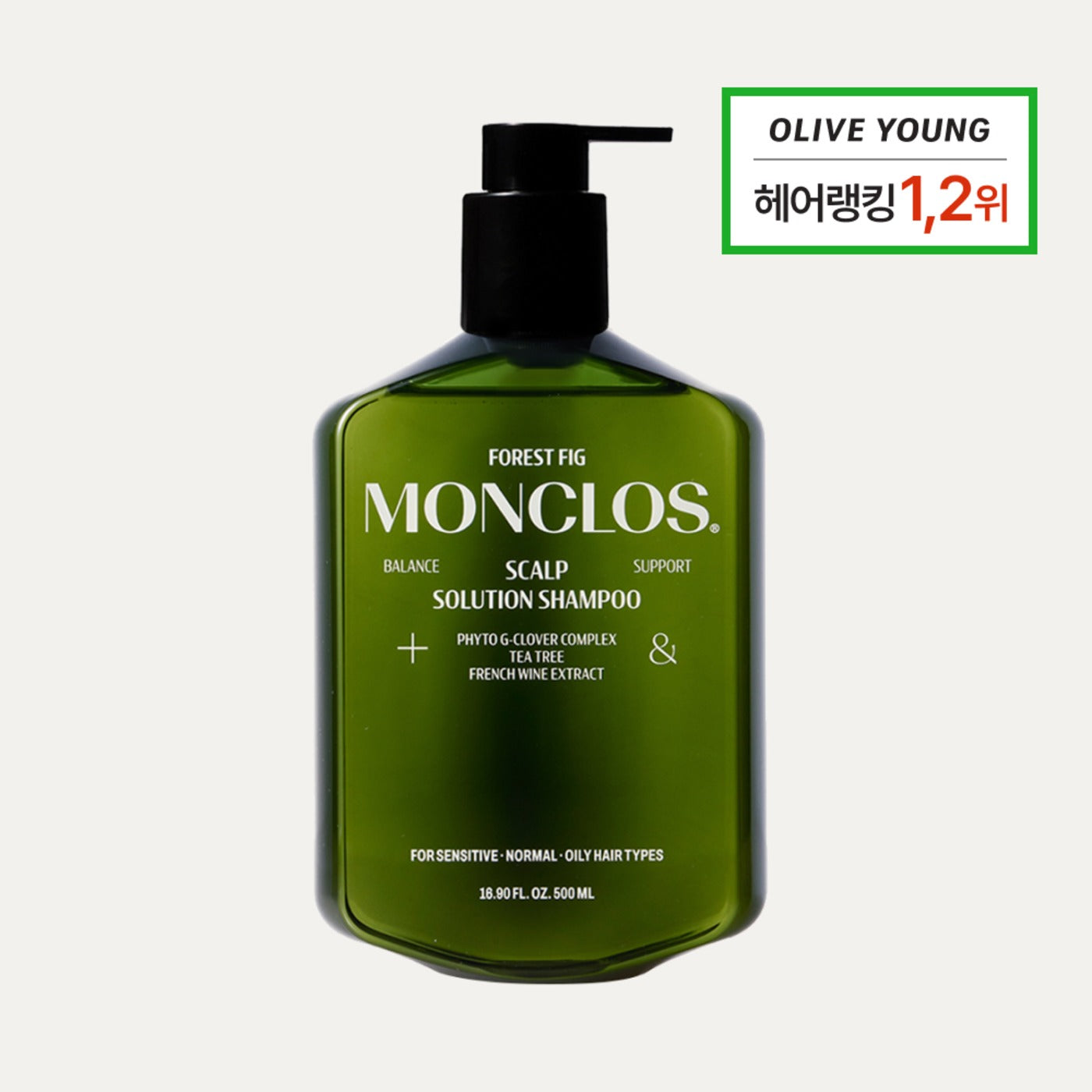 MONCLOS - Scalp Solution Shampoo 500ml [HK OFFICIAL] (40091)