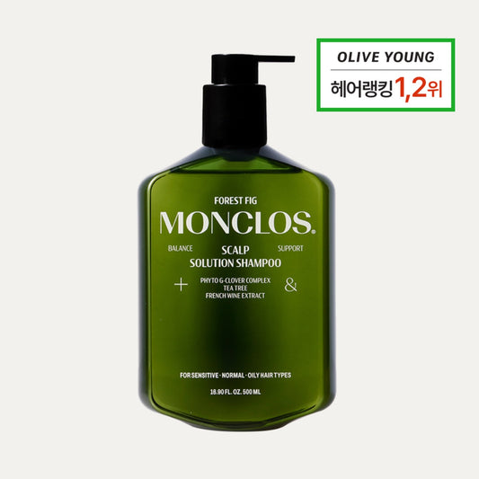 MONCLOS - Scalp Solution Shampoo 500ml [HK OFFICIAL] (40091)